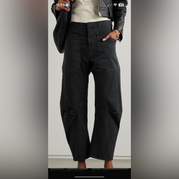 Nili Lotan Black Wide-Leg SHON Pants - Picture 4 of 4